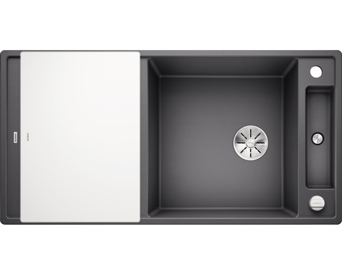 Spoelbak van Silgranit met snijplank