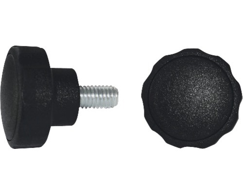 DRESSELHAUS Stergreepschroef Ø 40 mm M10x38 mm kunststof zwart, 10 stuks