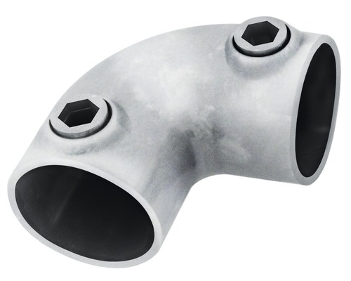 Buisklem haakse hoek van metaal met schroeven