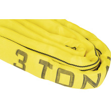 Gele hijsband met een draagvermogen van 3 ton