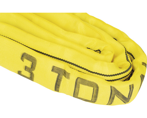 Gele hijsband met een draagvermogen van 3 ton