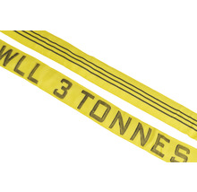 Gele hijsband met een draagvermogen van 3 ton