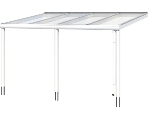 Vrijstaand terrasoverkapping met polycarbonaatplaten