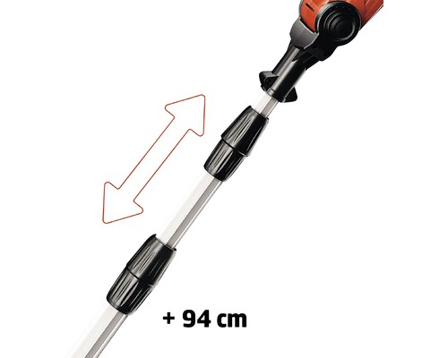 Verlengsteel voor tuingereedschap met een extra lengte van 94 centimeter