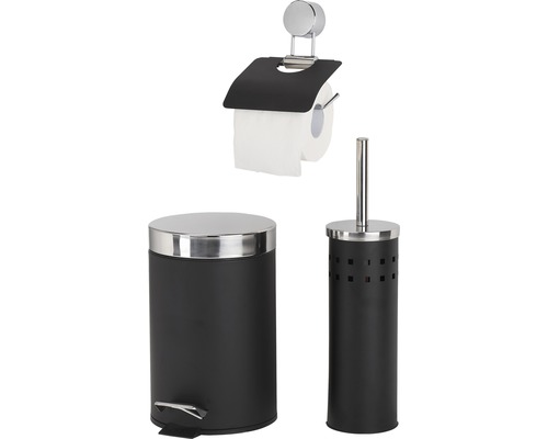 Accessoireset 3-delig zwart Accessoireset 3-delig zwart