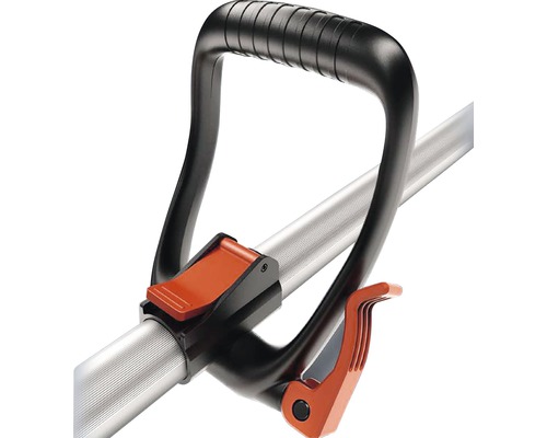 Handgreep en schuif van een kruiwagen