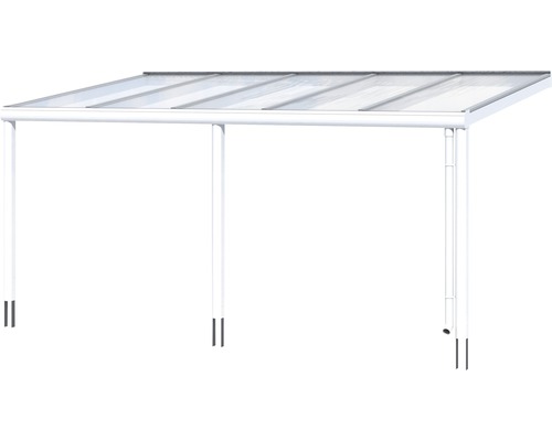 Vrijstaande carport met heldere overkapping