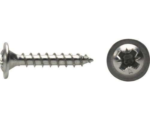 DRESSELHAUS Achterwandschroef 5,0x25 mm galv. verzinkt, 100 stuks Houtschroef met verzonken kop en kruiskop