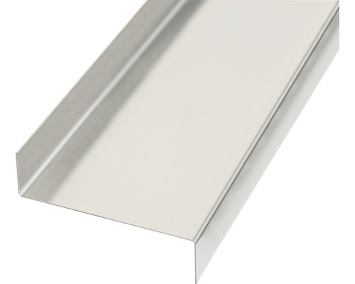 GAH.ALBERTS Gladde plaat gekant Z-vorm 63x18 mm aluminium blank, 200 cm