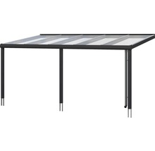 Terrasoverkapping met polycarbonaatplaten en aluminium frame