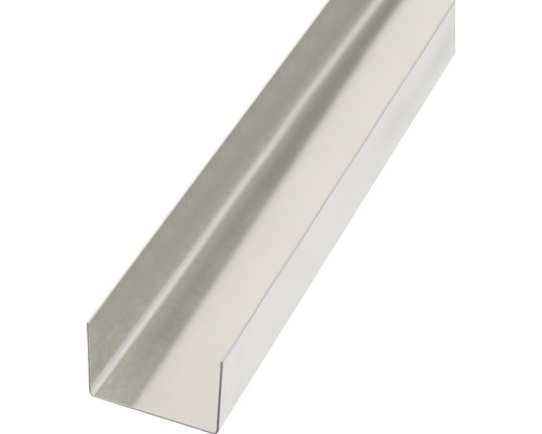 GAH.ALBERTS Gladde plaat gekant U-vorm 58x20 mm aluminium blank, 200 cm