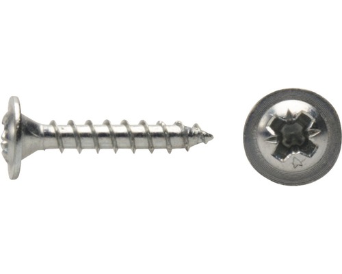 DRESSELHAUS Achterwandschroef 4,0x30 mm galv. verzinkt, 100 stuks Houtschroef met bolkop en torx aandrijving