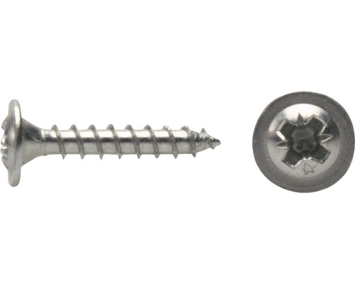 DRESSELHAUS Achterwandschroef 4,5x20 mm galv. verzinkt, 100 stuks Houtschroef met verzonken kop en Torx-aandrijving in detail