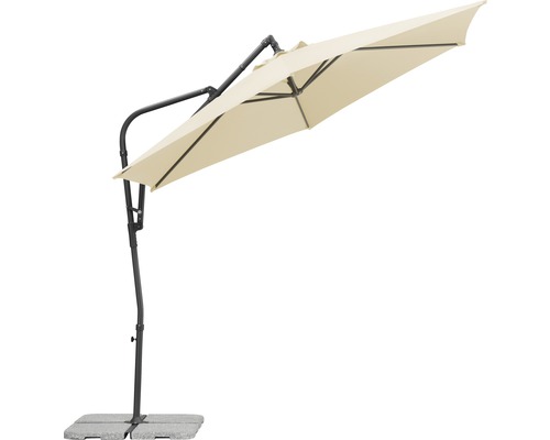 Vrijarmparasol met voet