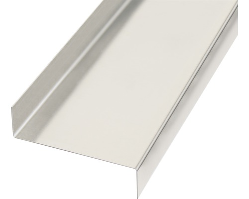 GAH.ALBERTS Gladde plaat gekant Z-vorm 63x18 mm aluminium blank, 100 cm