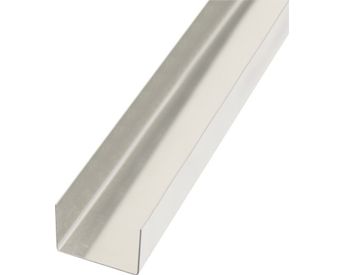 GAH.ALBERTS Gladde plaat gekant U-vorm 29x20 mm aluminium blank, 100 cm