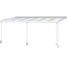 Terrasoverkapping met polycarbonaatplaten en aluminium frame
