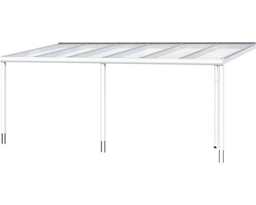 Terrasoverkapping met polycarbonaatplaten en aluminium frame