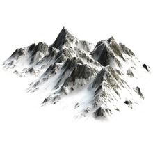 Besneeuwde bergketen