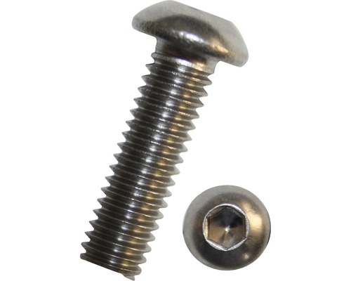 DRESSELHAUS Laagbolkopschroef met binnenzeskant M8x30 mm ISO 7380-1 RVS A2, 100 stuks DRESSELHAUS Laagbolkopschroef met binnenzeskant M8x30 mm ISO 7380-1 RVS A2, 100 stuks