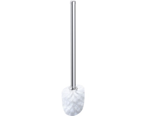 Toiletborstel met verchroomde handgreep en borstelkop