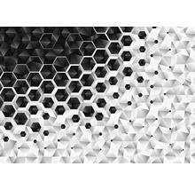 Abstract patroon met driehoeken en zeshoeken