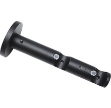 GARDINIA Memphis wanddrager 2-loop open zwart ø 16 mm