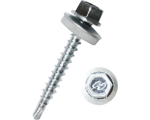 Plaatschroef met zeskantkop en afdichtring