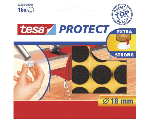 TESA Protect beschermvilt 18 mm bruin 16 stuks