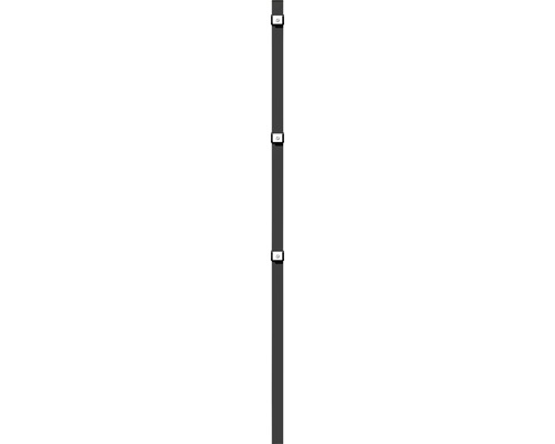 GAH.ALBERTS Paal voor dubbele staafmatten antraciet 6x4x225 cm (inclusief montagetoebehoren)