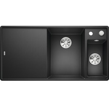 Spoelbak met afdruiprek en twee bakken