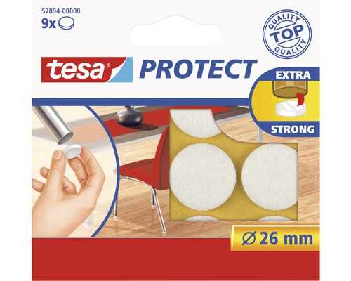 TESA Protect beschermvilt 26 mm wit 9 stuks