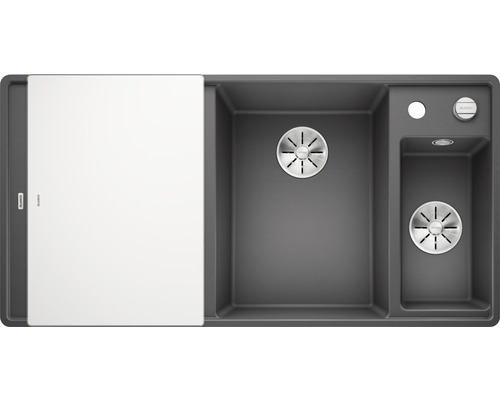 Spoelbak met afdruiprek en snijplank