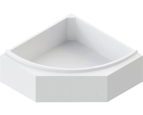 Hoekdouche van sanitairacryl