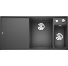 Spoelbak met afdruiprek en twee spoelbakken