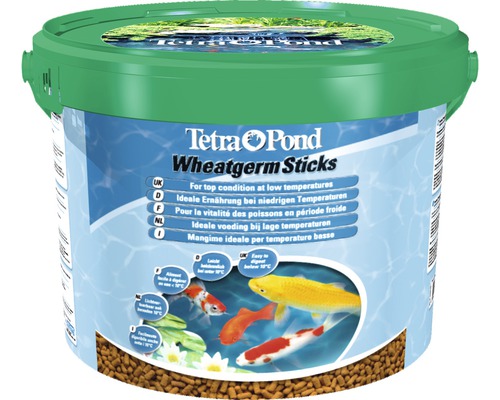 TETRA Pond Wheatgerm Vijvervoer sticks 10 L Tetra Pond Wheatgerm Sticks emmer voor vijvervissen