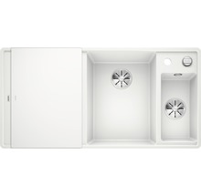 Spoelbak met afdruiprek en twee bassins