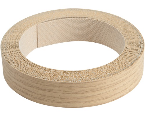 MACLEAN Kantenband voor meubelpaneel eiken rustiek, 20 mm x 5 m Kantenbandrol met houtlook