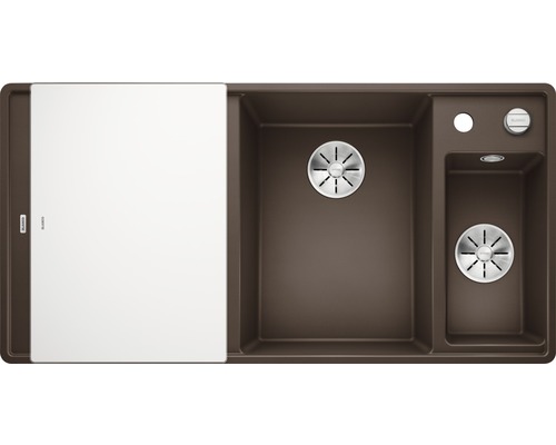 Spoelbak met afdruipvlak en snijplank