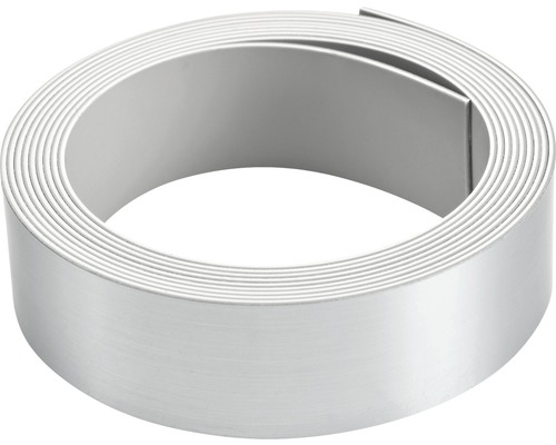 MACLEAN Kantenband voorgelijmd aluminium, 5000x20 mm