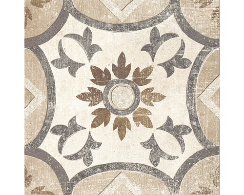 Decoratieve vloertegel met bloemmotief