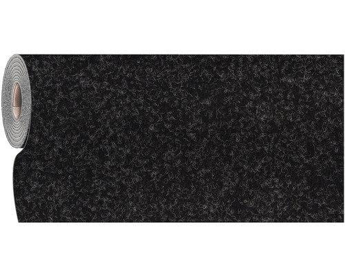 Rol zwart tapijt met patroon