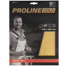 Proline Gold schuurpapier, korrel 240, 230 bij 280 millimeter, verpakking van drie