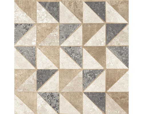 Tegelpatroon met geometrisch driehoekig ontwerp voor wand en vloer