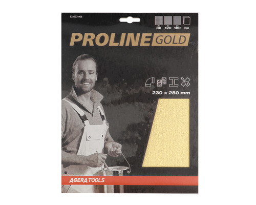 PROLINE GOLD Schuurpapier vellen P80/120/180