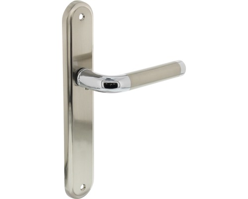 Deurkruk met lang schild van metaal