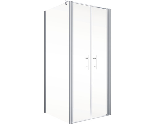 Douchecabine met twee deuren en frame