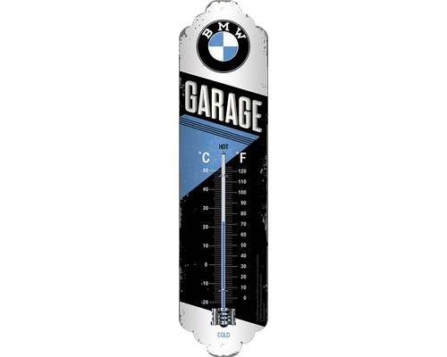 NOSTALGIC-ART Thermometer BMW Garage 6,5x28 cm