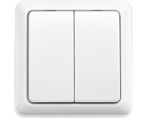 KLIKAANKLIKUIT® Draadloze dubbele wandschakelaar AWST-8802 wit KLIKAANKLIKUIT® Draadloze dubbele wandschakelaar AWST-8802 wit