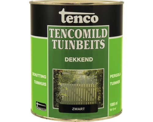 TENCO Tencomild dekkend tuinbeits zwart 1 l Tenco TencoMild Tuinbeits, dekkend, blik
